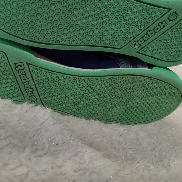 Reebok Classics Freestyle Blue & Aqua High Top Sneakers size 5 - Picture 6 of 8